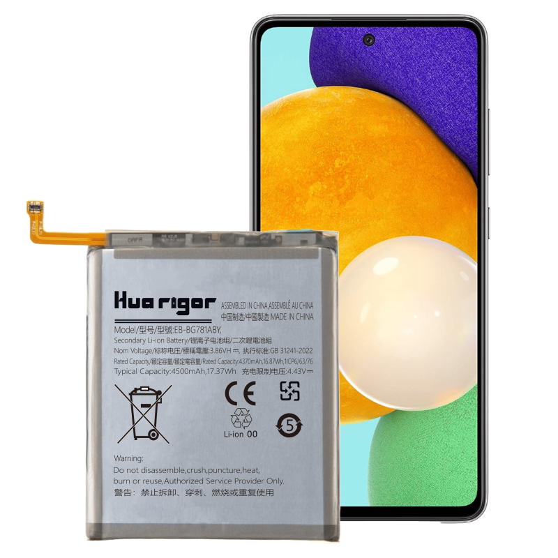 Huarigor Akku für Galaxy A52 5G,  A52s, S20 FE, EB-BG781ABY, 4.370mAh