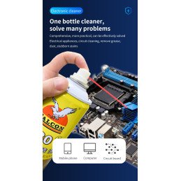 24* Falcon530 Reiniger Contact Cleaner Spray 550ml + Sunshine Tuch / Wipe 400 Stk.