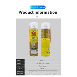 24* Falcon530 Reiniger Contact Cleaner Spray 550ml + Sunshine Tuch / Wipe 400 Stk.