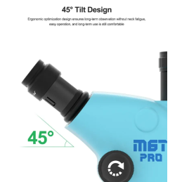 RELIFE RL-M6T Pro B11 – Trinokulares HD Stereo-Mikroskop 6,5X–65X Zoom mit LED-Ringlicht für Handy-Reparatur