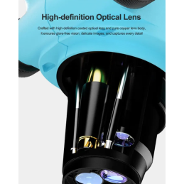 RELIFE RL-M6T Pro B11 – Trinokulares HD Stereo-Mikroskop 6,5X–65X Zoom mit LED-Ringlicht für Handy-Reparatur