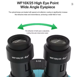 RELIFE RL-M6T Pro B11 – Trinokulares HD Stereo-Mikroskop 6,5X–65X Zoom mit LED-Ringlicht für Handy-Reparatur