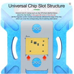 RELIFE RL-601MA – Reballing Schablonen Plattform Universal CPU-Werkzeug für iPhone 6 - 16 PM (A8–A18 Pro) Chip Zinnpflanzung