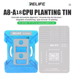 RELIFE RL-601MA – Reballing Schablonen Plattform Universal CPU-Werkzeug für iPhone 6 - 16 PM (A8–A18 Pro) Chip Zinnpflanzung
