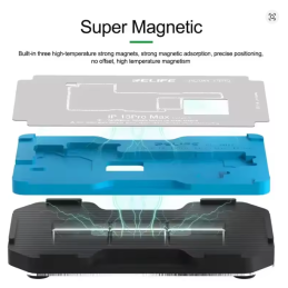 RELIFE RL-601T 26-in-1 Reballing-Set | iPhone X–16 Pro Max Middle Layer Board Plant Tin Plattform mit 3D-BGA-Schablonen