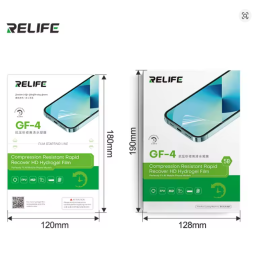 RELIFE GF-4 Druckresistenter HD-Hydrogelfilm – Schutzfolie mit Aufladecode für Folien-Schneidemaschinen – 50 Stück