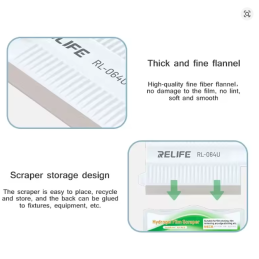 RELIFE RL-064U – Universal Hydrogel Film Scraper Multifunktionaler Schaber Anbringen, Entfernen