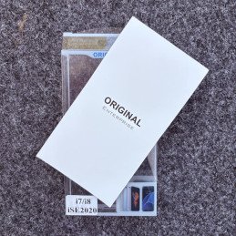 Nur nach Anfrage! Faltschachtel für Handyhüllen mit Einstecklaschen und Euroloch-Aufhängung Transparent individuell bedrucken