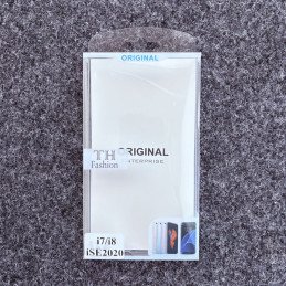 Nur nach Anfrage! Faltschachtel für Handyhüllen mit Einstecklaschen und Euroloch-Aufhängung Transparent individuell bedrucken