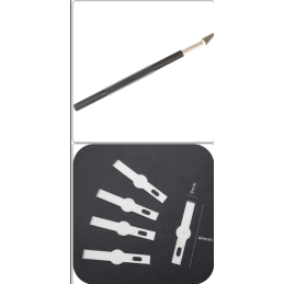 Reparatur Messer Klinge Nummer 17 Aluminium Universal für Bastelmesser Präzisionsmesser Skalpell Backcover Ausbau Entfernen