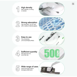 RELIFE HO1 500 Stk. Mini Nano Reinigungsschwamm Chip / Mainboard / Kleinteile Reinigung