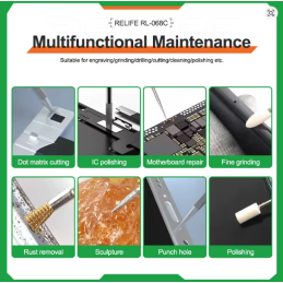 Relife RL-068C + TX1 + 101B Reparatur Bohrer Set Multifunktional Elektronischer Stift