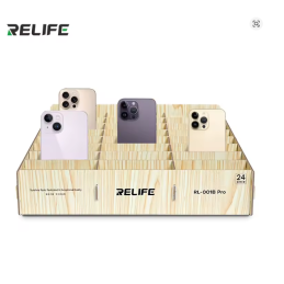 RELIFE RL-001B Pro Holz-Aufbewahrungsbox mit 24 Fächern