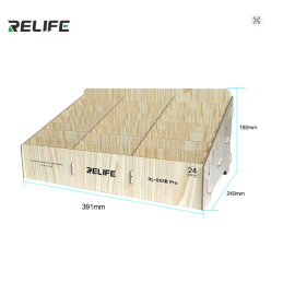 RELIFE RL-001B Pro Holz-Aufbewahrungsbox mit 24 Fächern