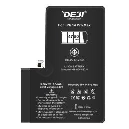 DEJI Akku für iPhone 14 Pro Max 4750 mAh H.K.