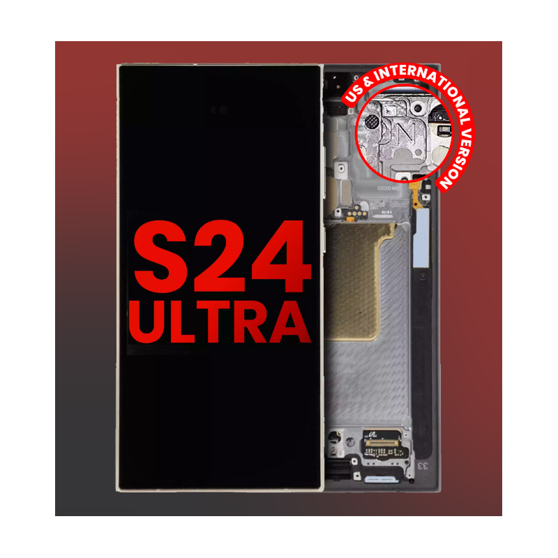 Display für Samsung Galaxy S24 Ultra/S928 Soft OLED mit Rahmen