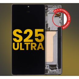 Display für Samsung Galaxy S25 Ultra (S938B) Soft OLED mit Rahmen