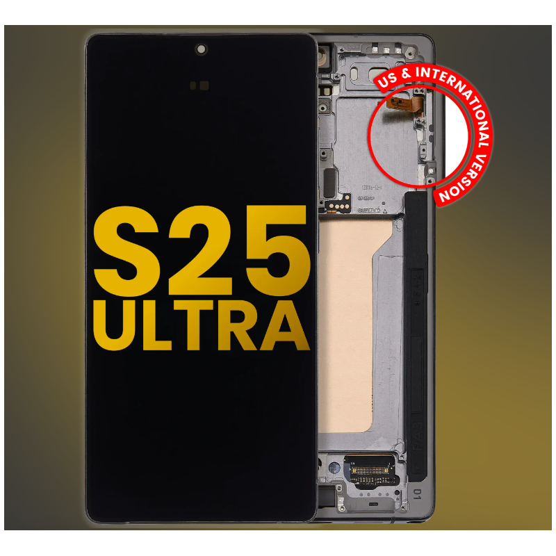 Display für Samsung Galaxy S25 Ultra (S938B) Soft OLED mit Rahmen