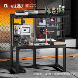 Qianli & YCS „Rock-Solid“ Reparatur Workstation Tisch 1.5m mit LED-Beleuchtung & Schwenkarmhalterung