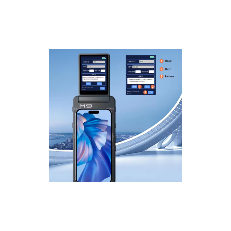 YCX M9 Display Tester Testgerät mit Komplett iPhone und Samsung Flex Set - Nur nach Anfrage!