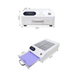 TBK-605 UV Aushärtungs-/Curing-Box mit 2 Stationen – 100 W LED-Box für Smartphone-Displays, OCA/LOCA & Klebebehandlung