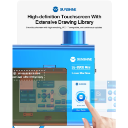 SUNSHINE SS-890B MINI Lasermaschine – Für iPhone X–17 Serie, Backcover, Display, Kleber- und Rahmenentfernung