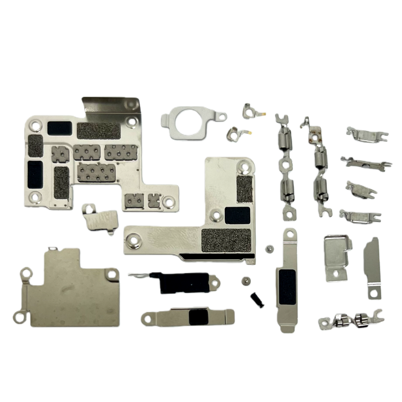 Metallhalterungen Blech Set interne Abdeckung Teile für iPhone 16 Pro Max