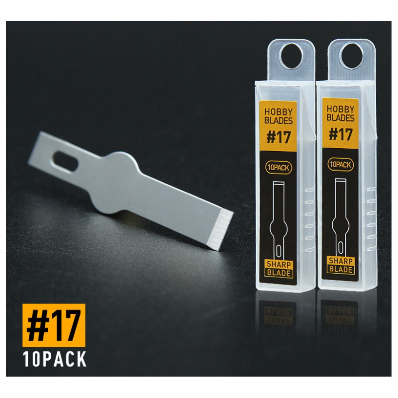 Reparatur Messer Klinge 10 Stk. Nummer 17 und Nummer 12 Universal für Reparatur Präzisionsmesser Skalpell Backcover Ausbau En