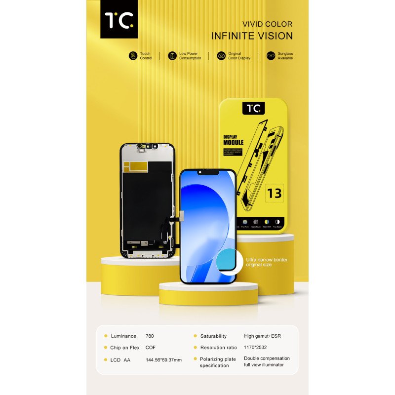 TC FHD COF Incell Display für iPhone 13