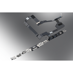 Bluetooth Antenne Signal Flexkabel + Ein/Aus Power Button mit oberem Mikrofon Chip für iPhone 15