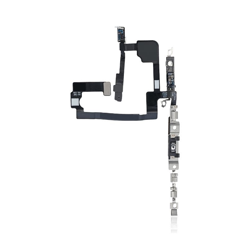 Bluetooth Antenne Signal Flexkabel + Ein/Aus Power Button mit oberem Mikrofon Chip für iPhone 15