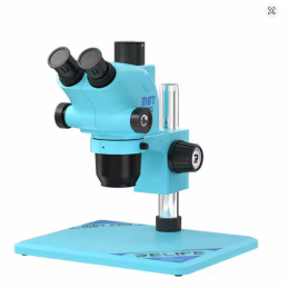 RELIFE RL-M6T Pro B11 – Trinokulares HD Stereo-Mikroskop 6,5X–65X Zoom mit LED-Ringlicht für Handy-Reparatur