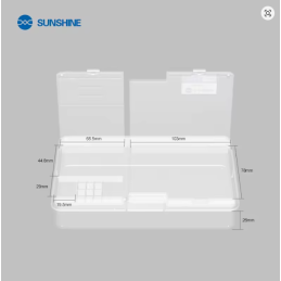SUNSHINE SS-001A Pro Doppelschicht-Aufbewahrungsbox – Multifunktionale Sortierbox für Smartphones, Motherboards, Schrauben usw.