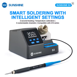 SUNSHINE S3 210 Intelligente Lötstation – Schnellaufheizung in 2 Sekunden | Präzise Temperaturkontrolle 100–480 °C