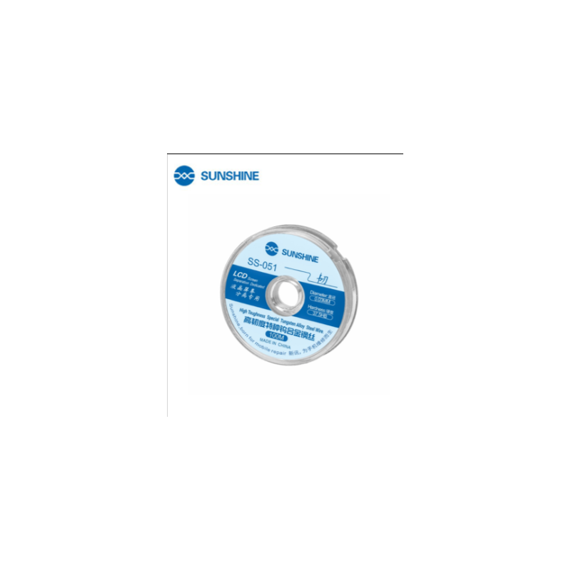 SUNSHINE SS-051 LCD Separation Wire Draht für Display und OCA Trennung – 0,03 mm Trenn-Draht aus Wolframlegierung, 100 m