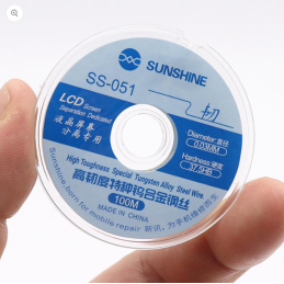 SUNSHINE SS-051 LCD Separation Wire Draht für Display und OCA Trennung – 0,03 mm Trenn-Draht aus Wolframlegierung, 100 m