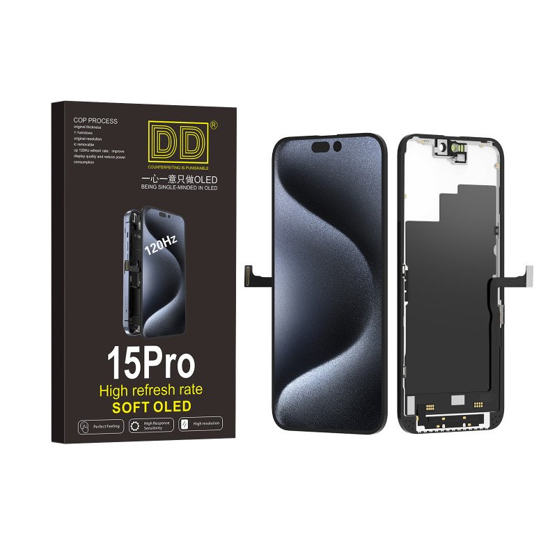 Soft OLED Display für iPhone 15 Pro - 120 Hz