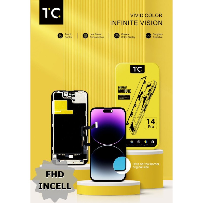 TC FHD COF Incell Display für iPhone 14 Pro - 120 Hz