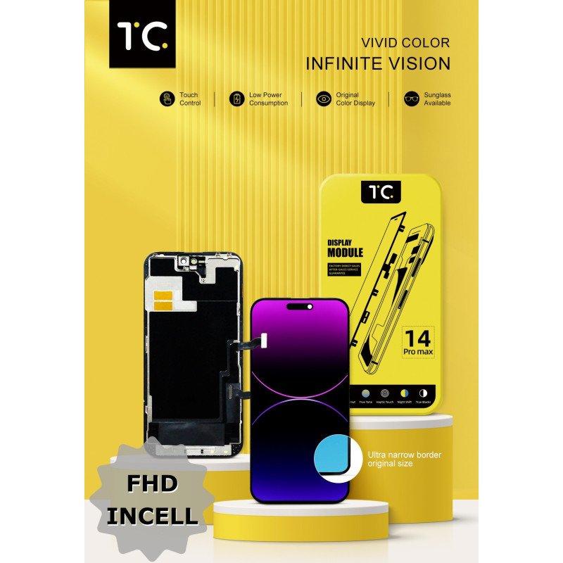 TC FHD COF Incell Display für iPhone 15 Pro - 120 Hz