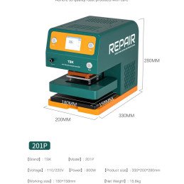 TBK-201P Heizpresse mit eingebauter Pumpe 220V