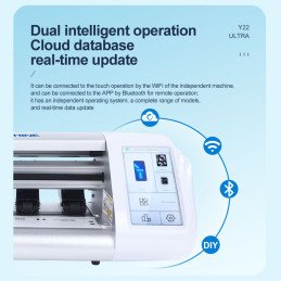 SUNSHINE Y22 Ultra Folien-Schneidemaschine 12,9" – Unlimited Cuts, WiFi & Bluetooth, 80+ Sprachen