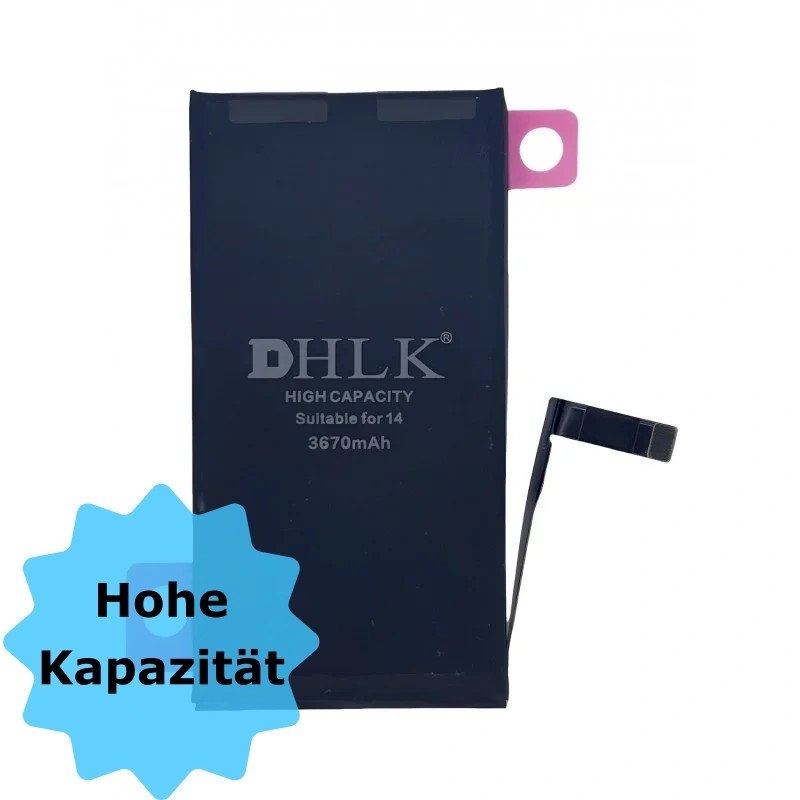DHLK Akku für iPhone 14,  3.670mAh (hohe Kapazität)