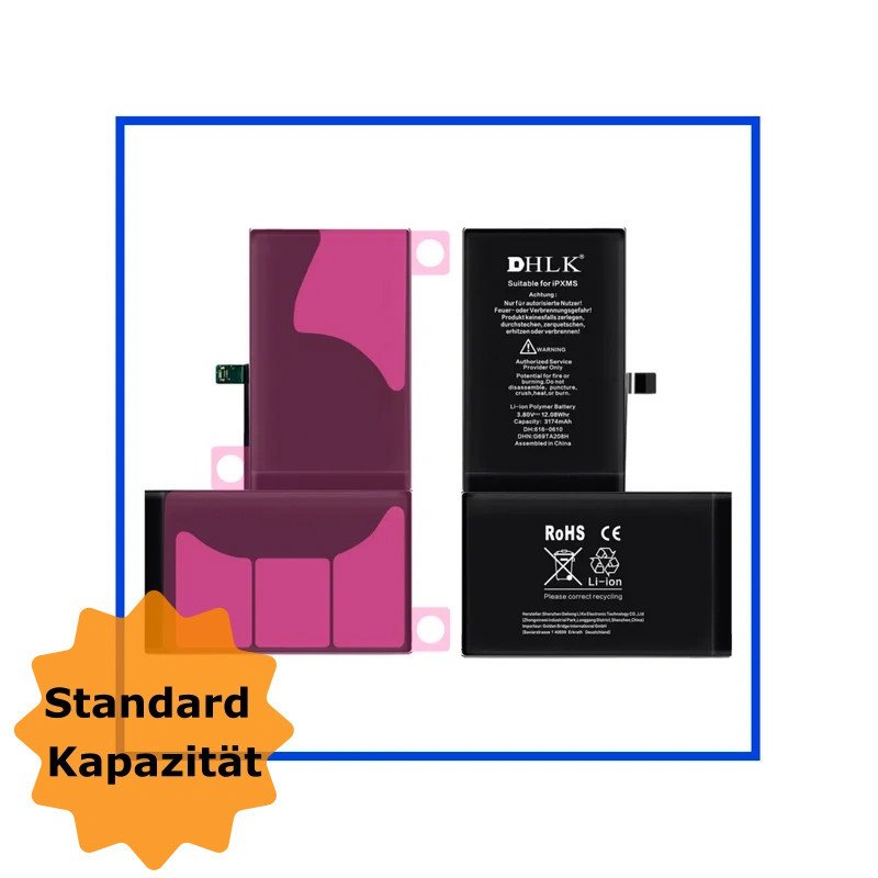 DHLK Akku für iPhone XS Max, 3.174mAh (normale/standard Kapazität)