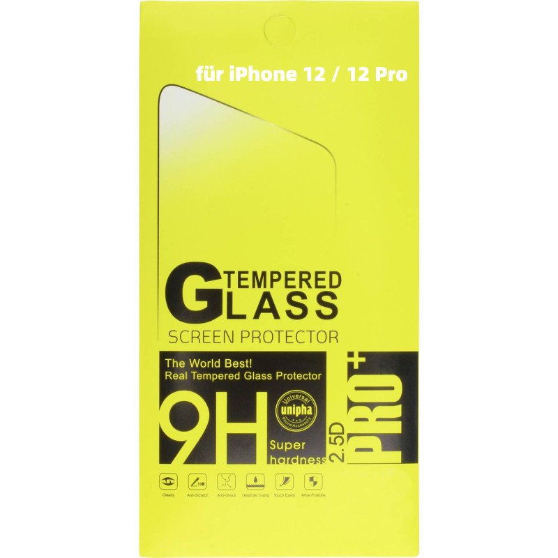 Panzerfolie Panzerglas für iPhone 12 / 12 Pro 9H Tempered Glas 10 Stk. SchutzFolie Display