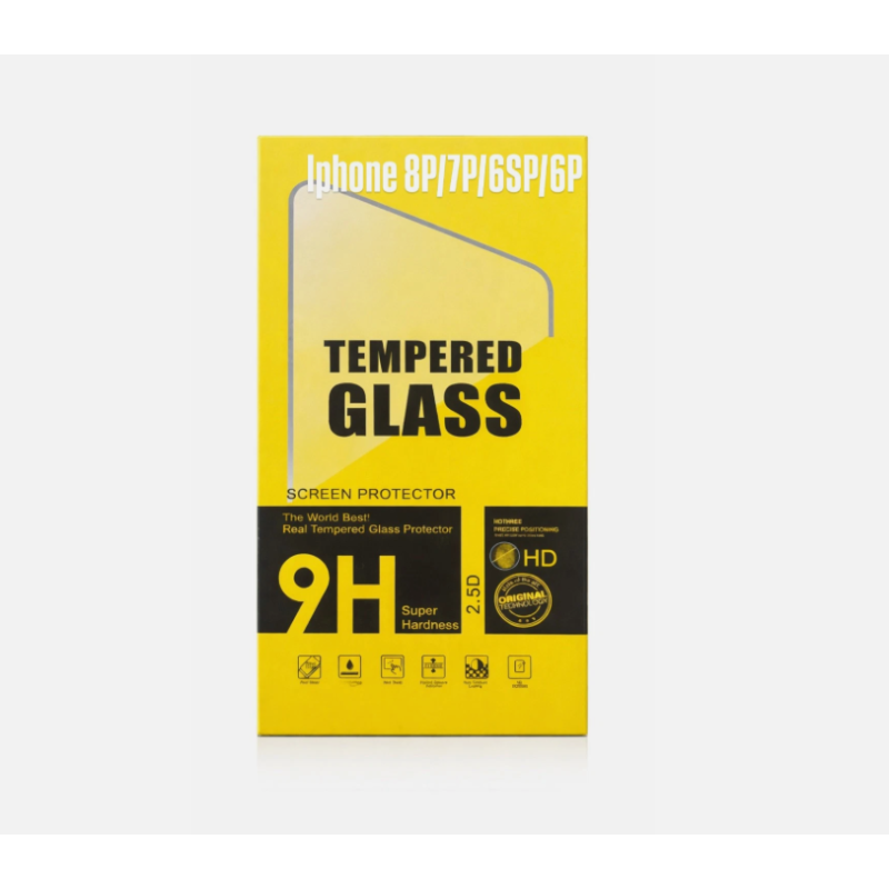 Panzerfolie Panzerglas für iPhone 8P/7P/6SP/6P 9H Tempered Glas 10 Stk. SchutzFolie Display