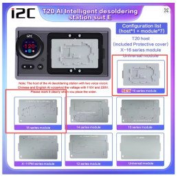 Modul für i2C T20 AI Intelligente Entlöt-Vorheizstation für IPhone X-17 Android PCB IC Motherboard Trennplattform Reparatur
