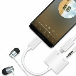 Adapter USB-C auf 3,5mm Audio Weiß