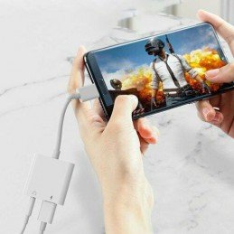 Adapter USB-C auf 3,5mm Audio Weiß