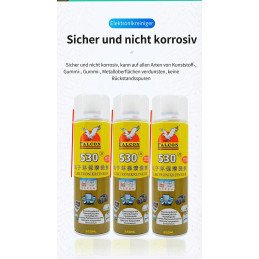 24* Falcon530 Reiniger Contact Cleaner Spray 550ml + Sunshine Tuch / Wipe 400 Stk.