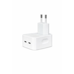 2 Fach Dual USB-C Power Adapter Ladegerät Schnellladen 35W für Apple iPhone mit Verpackung